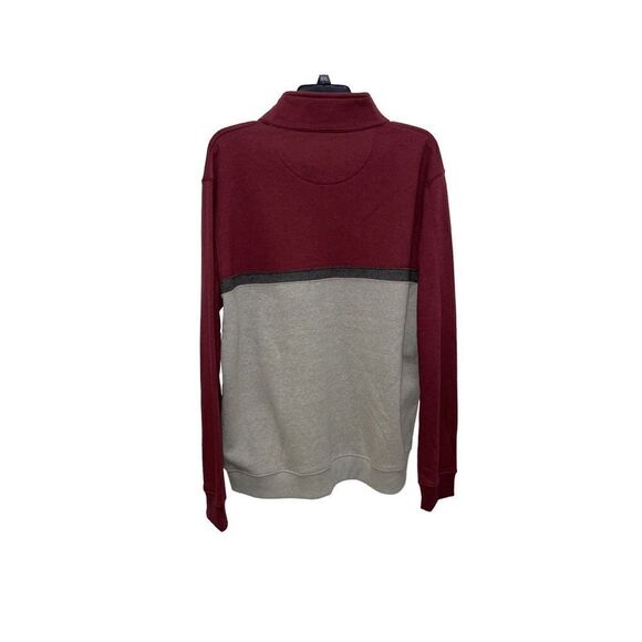 IZOD Advantage Performance Men’s Quarter Zip Red/Grey NWT Size XLarge - Picture 2 of 5